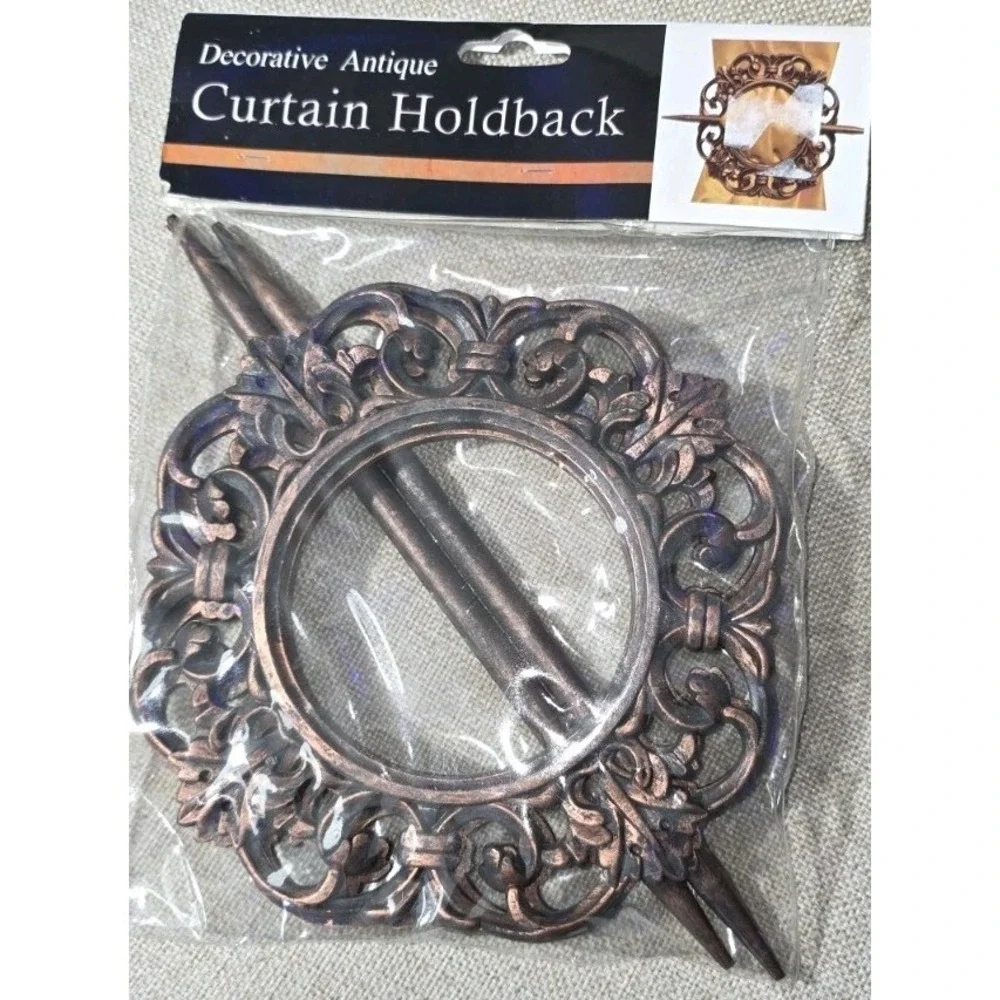 Decorative Antique Curtain Holdbacks Set of 2 NIP Vintage Home Decor 🪟✨